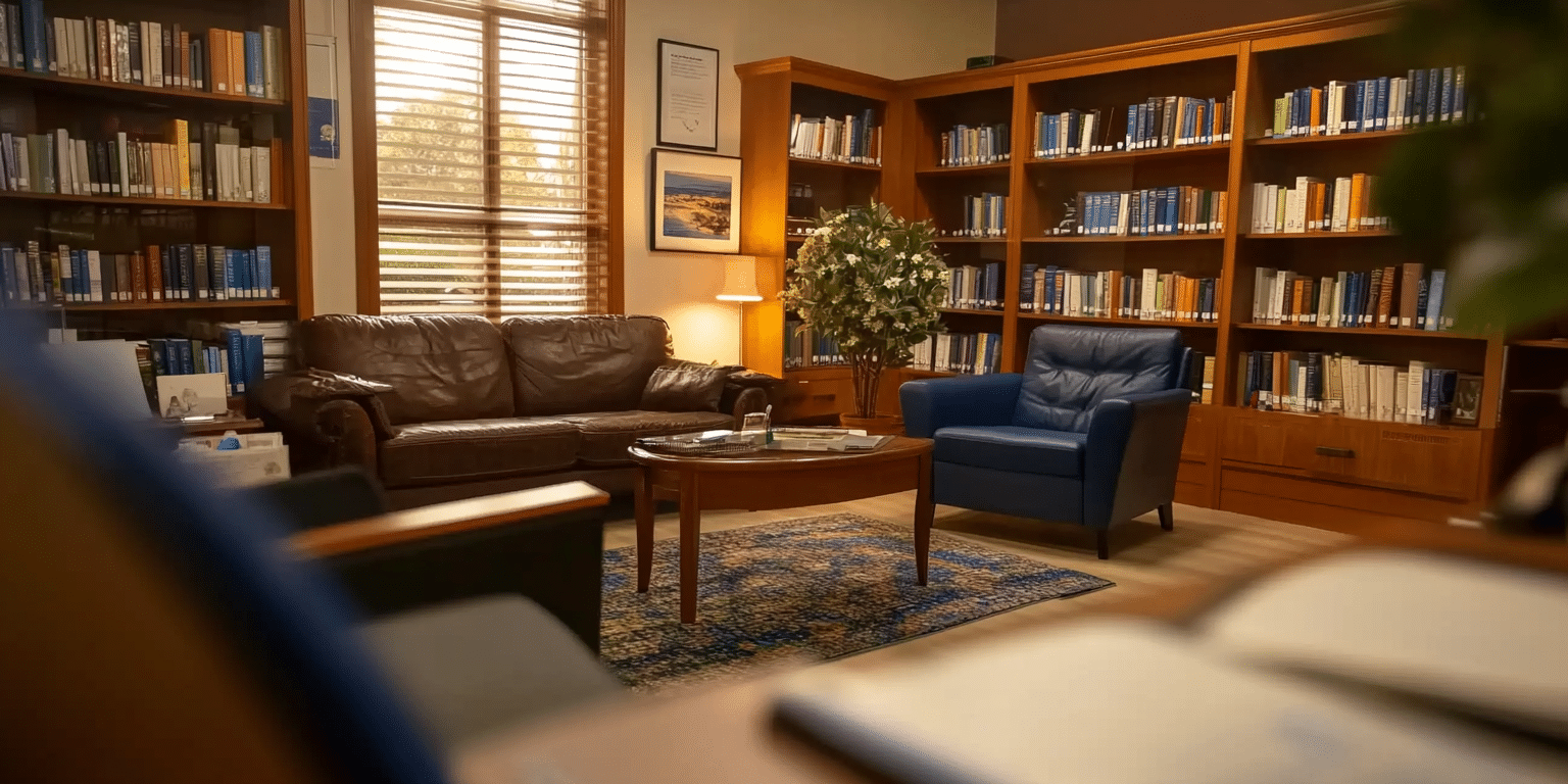 a representation of a therapy office in charlotte