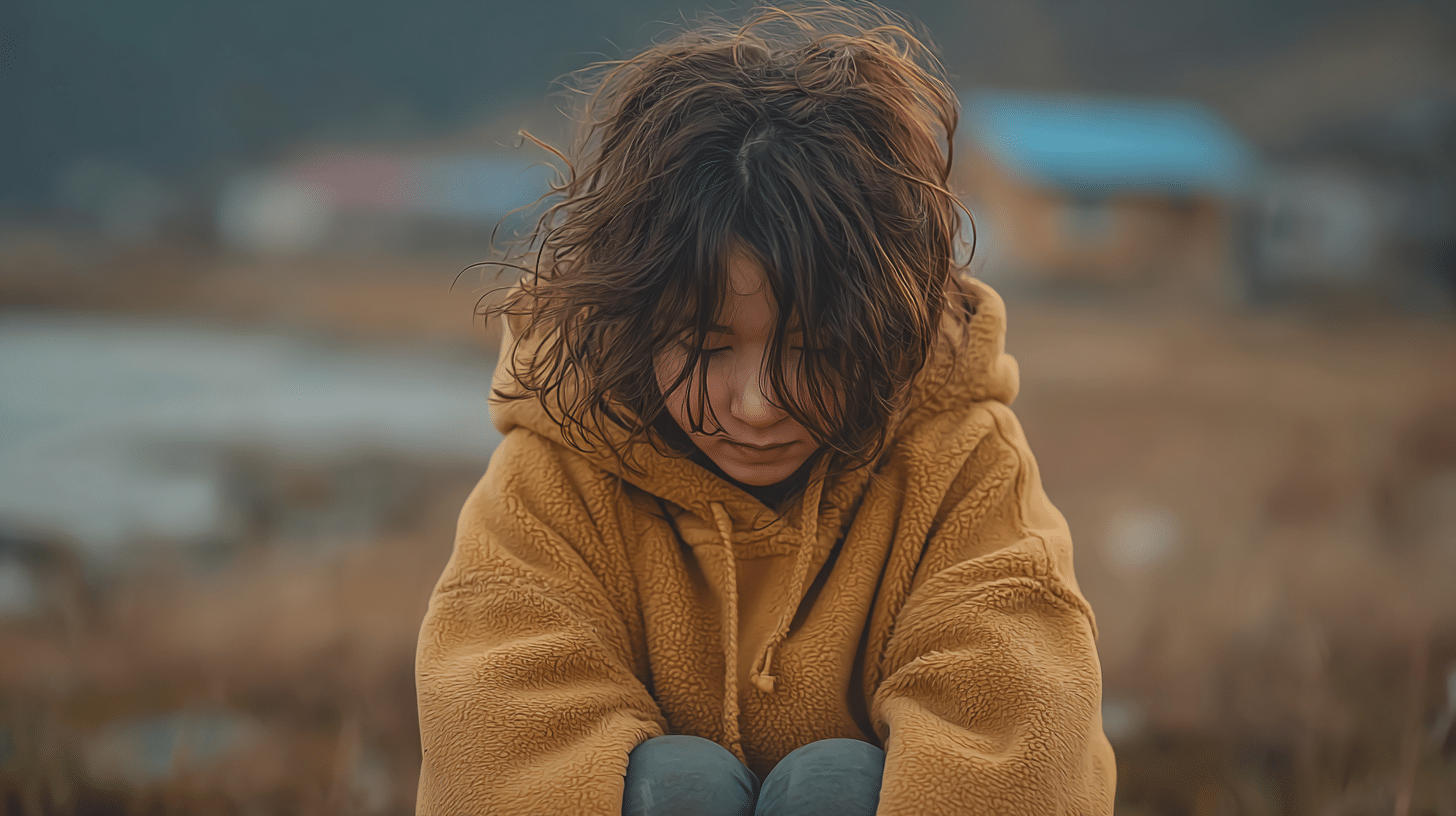 a child grieving a loss