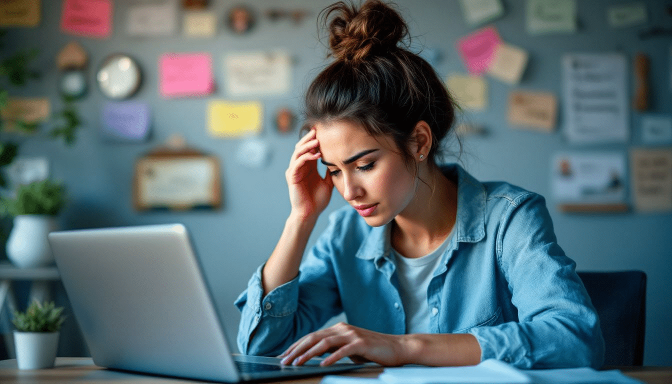 A person browsing through profiles of therapists online, seeking the right therapist for their needs.