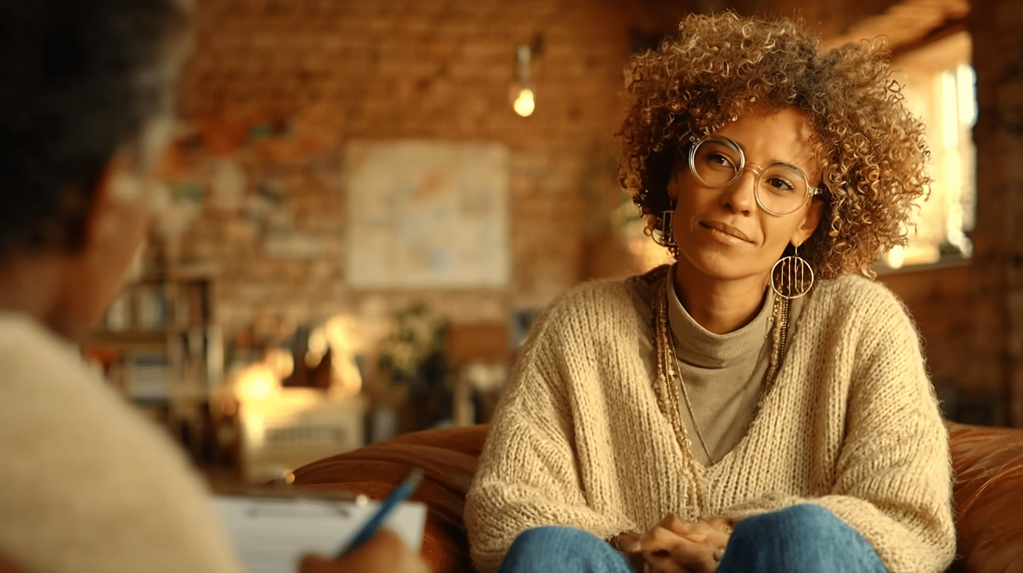 a woman engaging in EMDR for anxiety in Charlotte