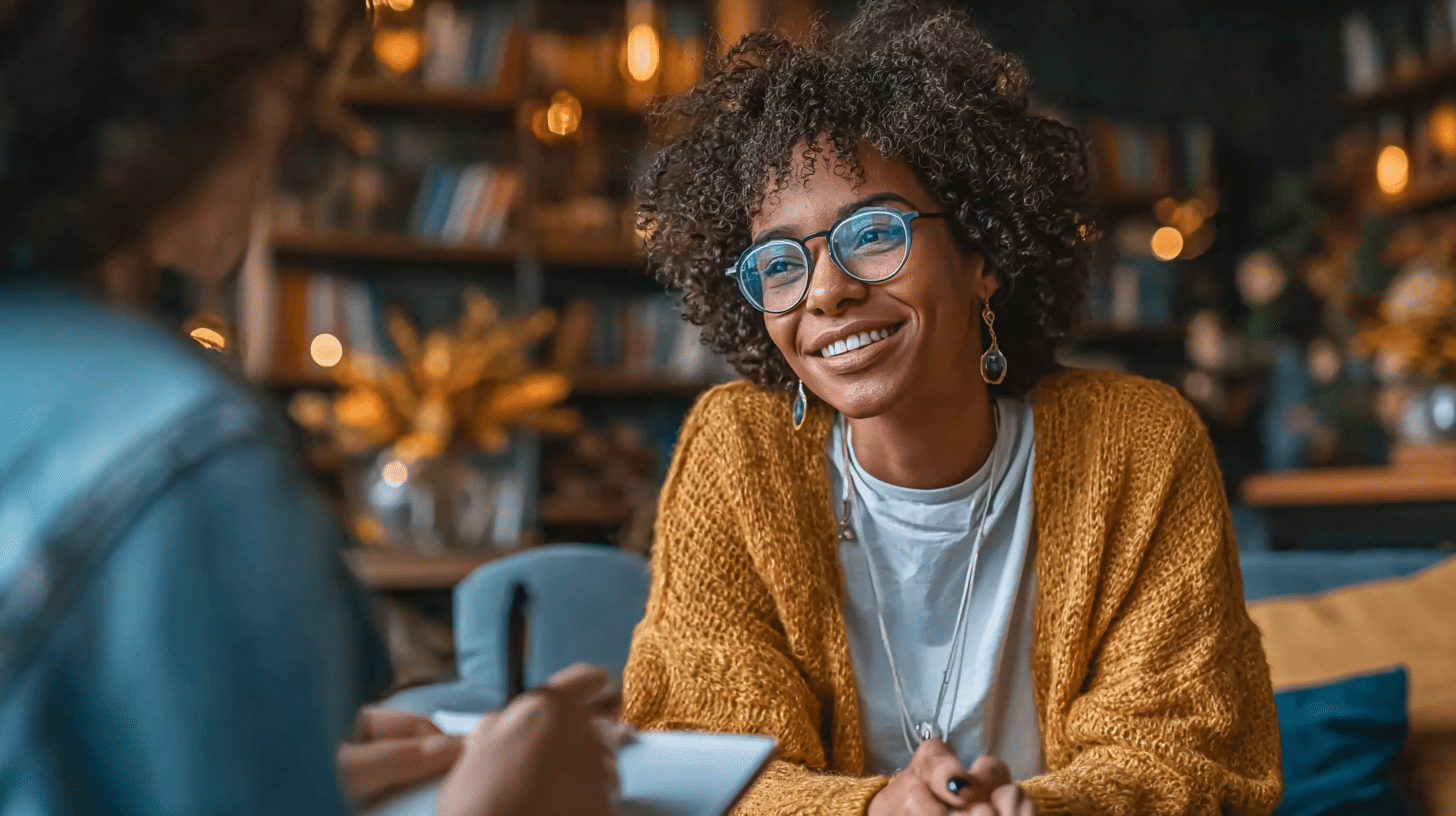 a woman engaging in therapy for chronic illness