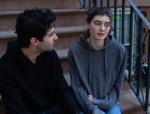 A couple communicating better after reconnecting in couples therapy.